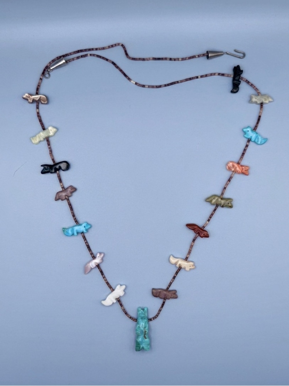 Vintage Authentic Southwestern Zuni Fetish Necklace – Everyday Luxery